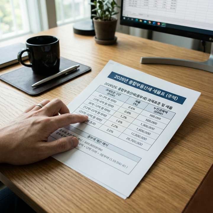 다주택자 종부세 기준 2026 | 세율·공제액·신고기한