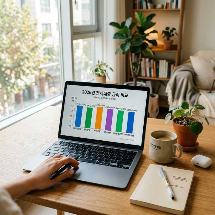 2026 전세대출 금리비교 은행별 최저금리 TOP5