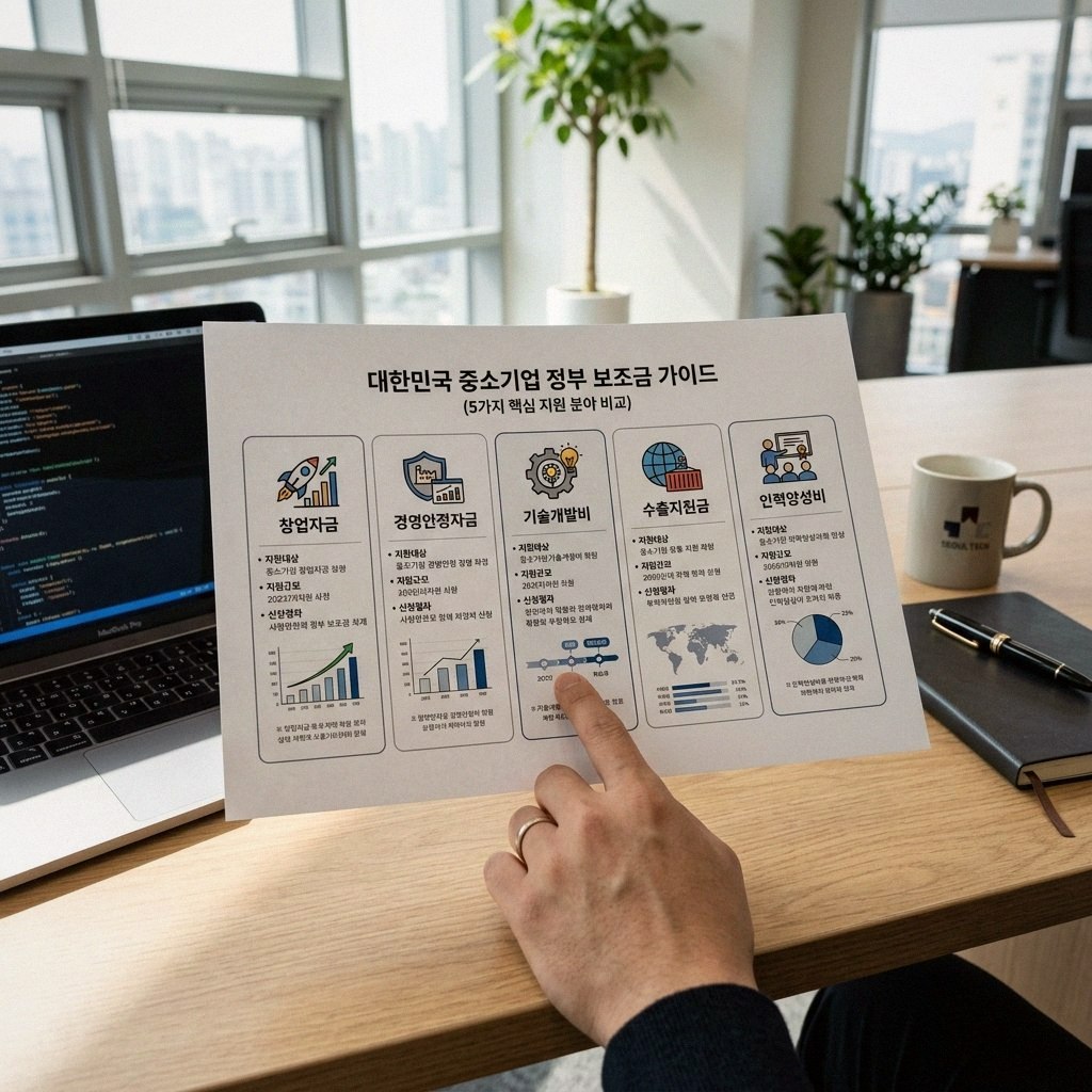 중소기업 정부지원금 종류 비교 추천 가이드