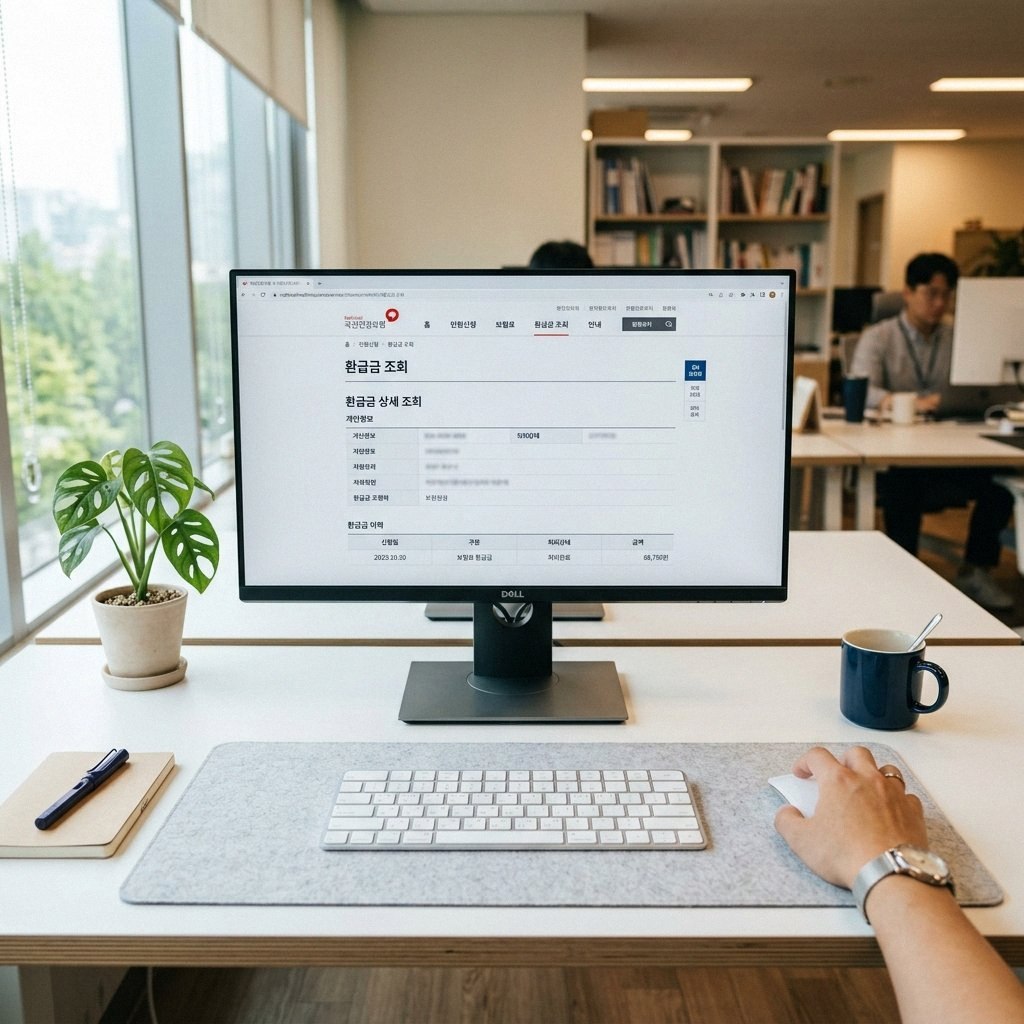 건강보험 환급금 조회 미수령 확인