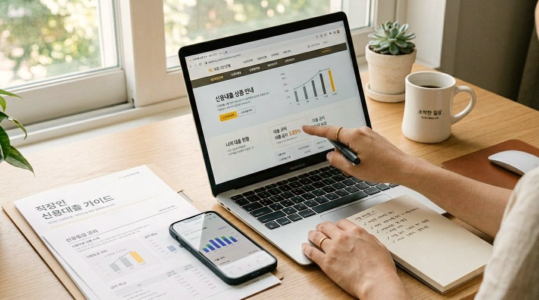 신용대출 한도 조회 방법 2026