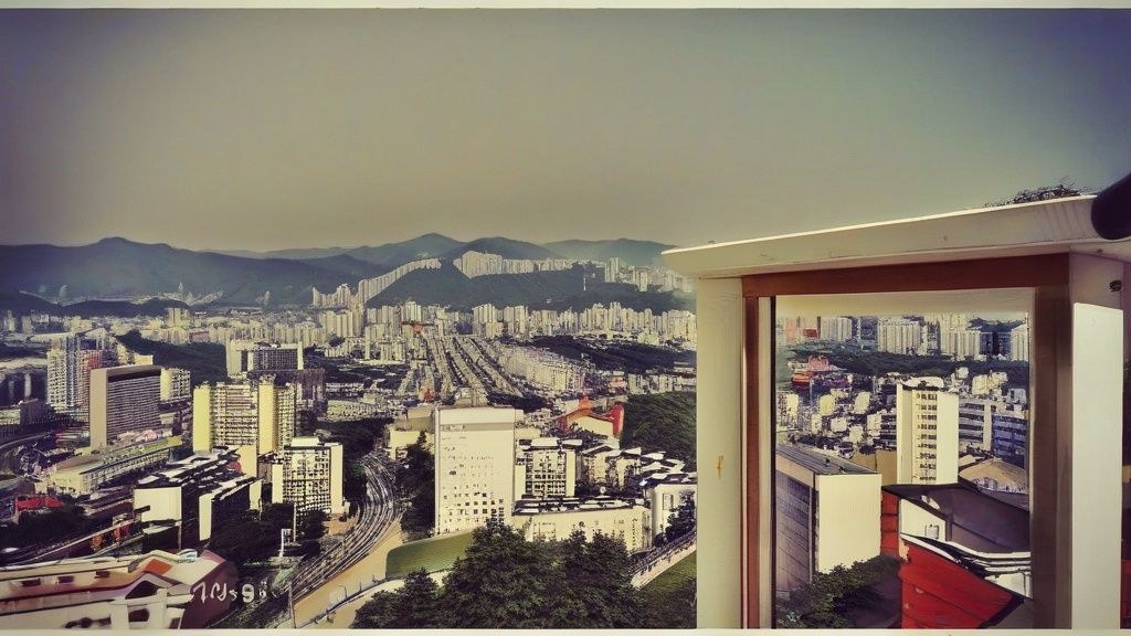 한국인 50대 남성 건설 현장 근로자가 퇴근 후 IRP 통장을 보며 만족스러운 표정을 짓는 모습.