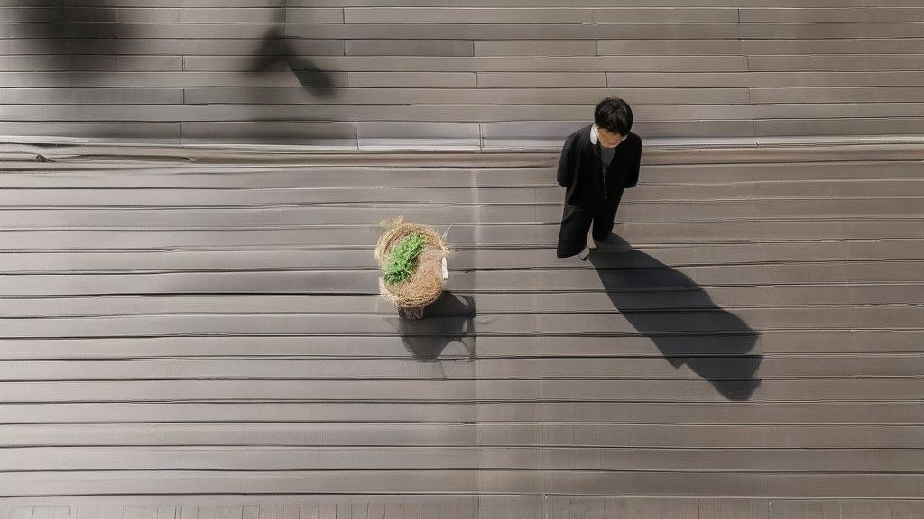 한국 직장인이 책상 위에 쌓인 각종 연말정산 증빙 서류를 분류하고 있는 모습