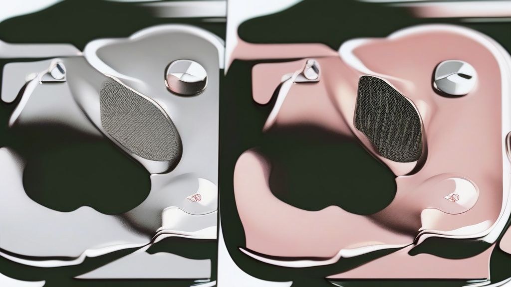 한국 가정집 책상 위 노트북 화면에 AI가 추천하는 키워드 목록이 표시된 모습